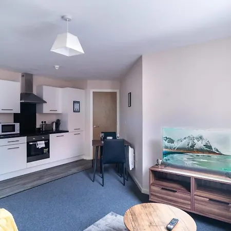 Modern Manchester 1 Bed Apartment Exterior photo