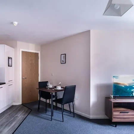 Modern Manchester 1 Bed Apartment Exterior photo