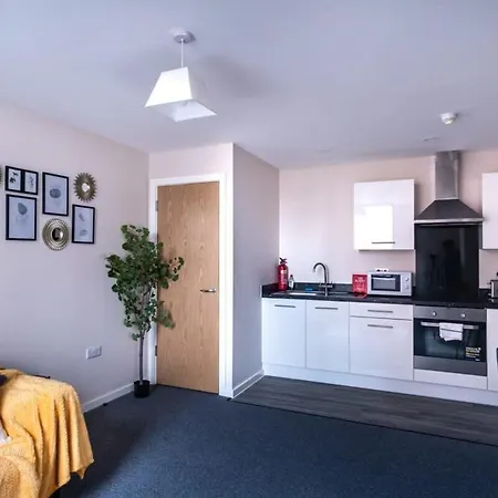 Modern Manchester 1 Bed Apartment Exterior photo