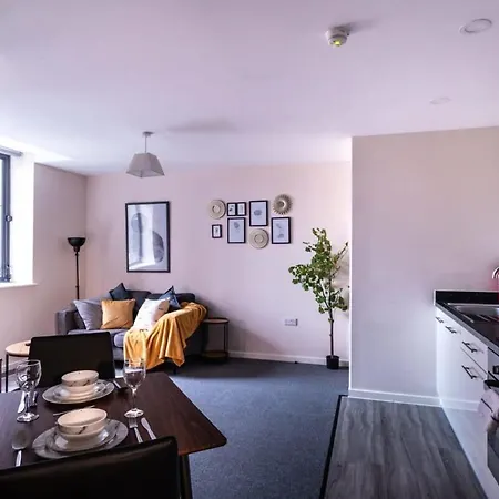 Modern Manchester 1 Bed Apartment Exterior photo
